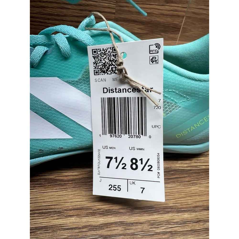 adidas Adizero Distancestar Blue Cloud White Lucid Lemon / JI2999 / Size 7.5 - Picture 2 of 12
